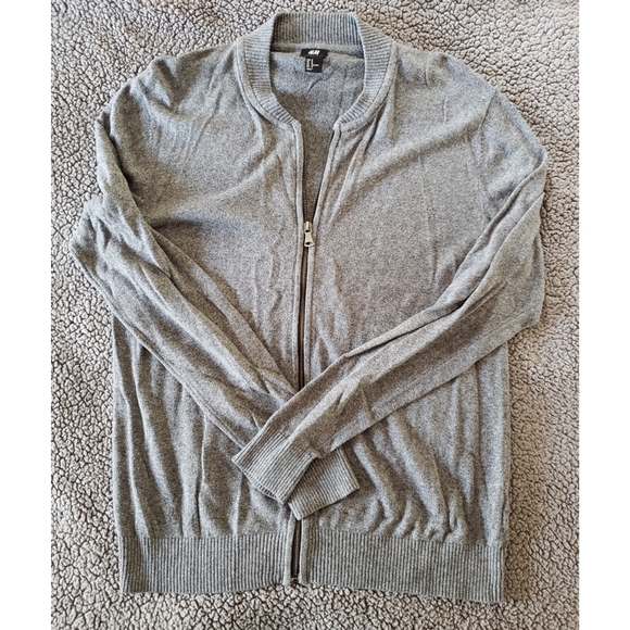 H&M Other - H&M | Grey Zip Up Dressy Cardigan